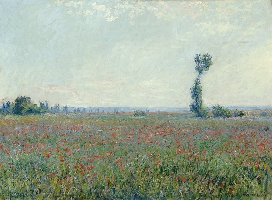 A la campagne - Fries Museum - 5 Claude Monet, Champ de coquelicots, 1881.