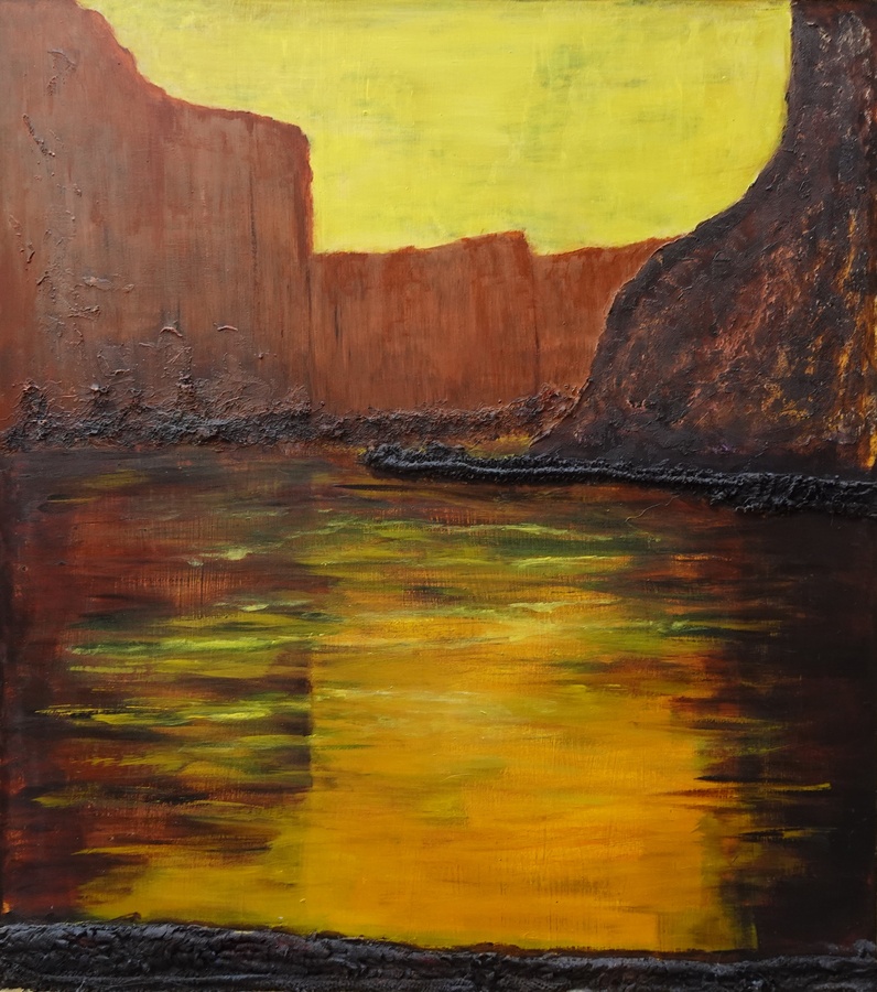 annie van rijs, schilderij grand canyon, ingelijst 115 x 105.jpg